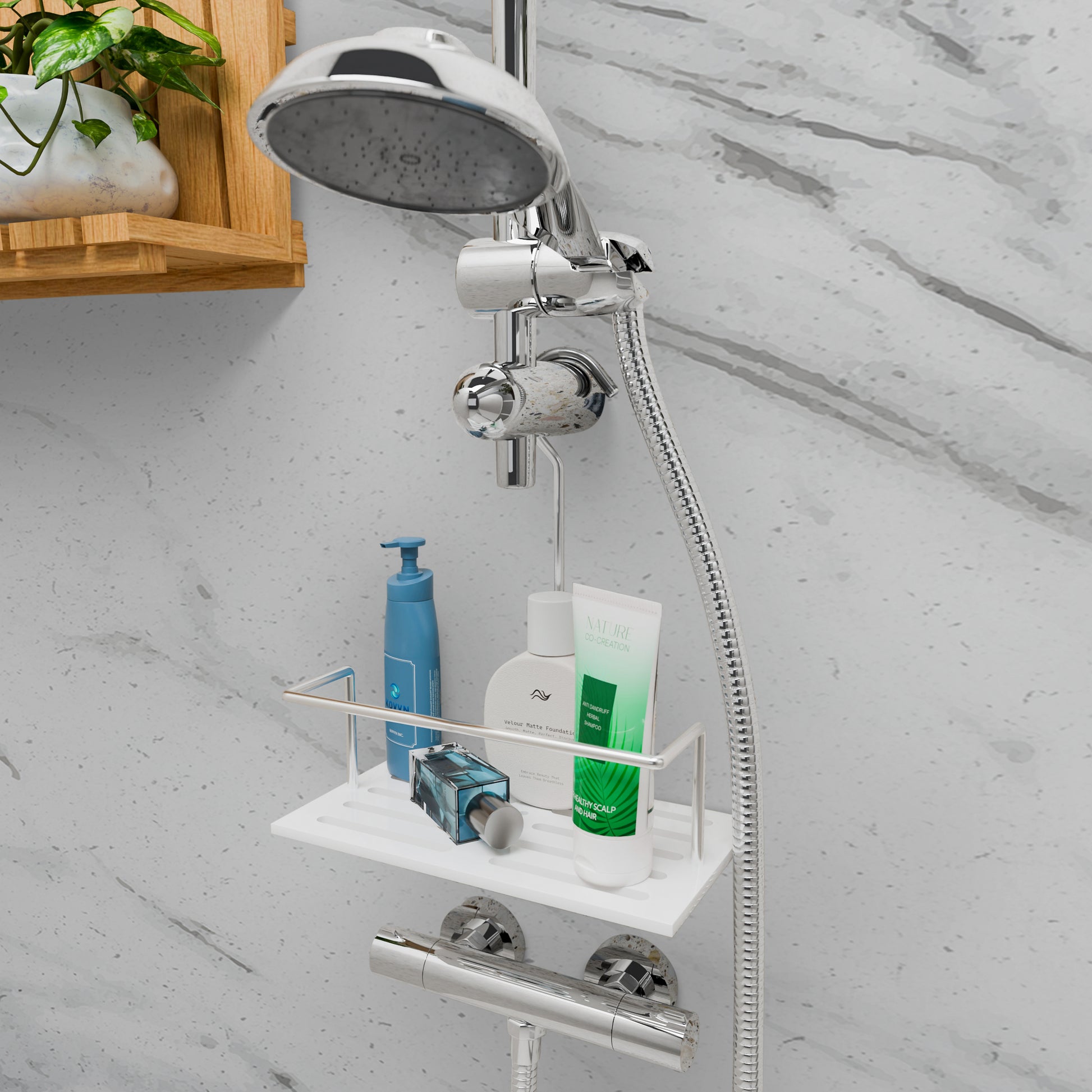 Étagère de douche à suspendre sans perçage - Kovvn