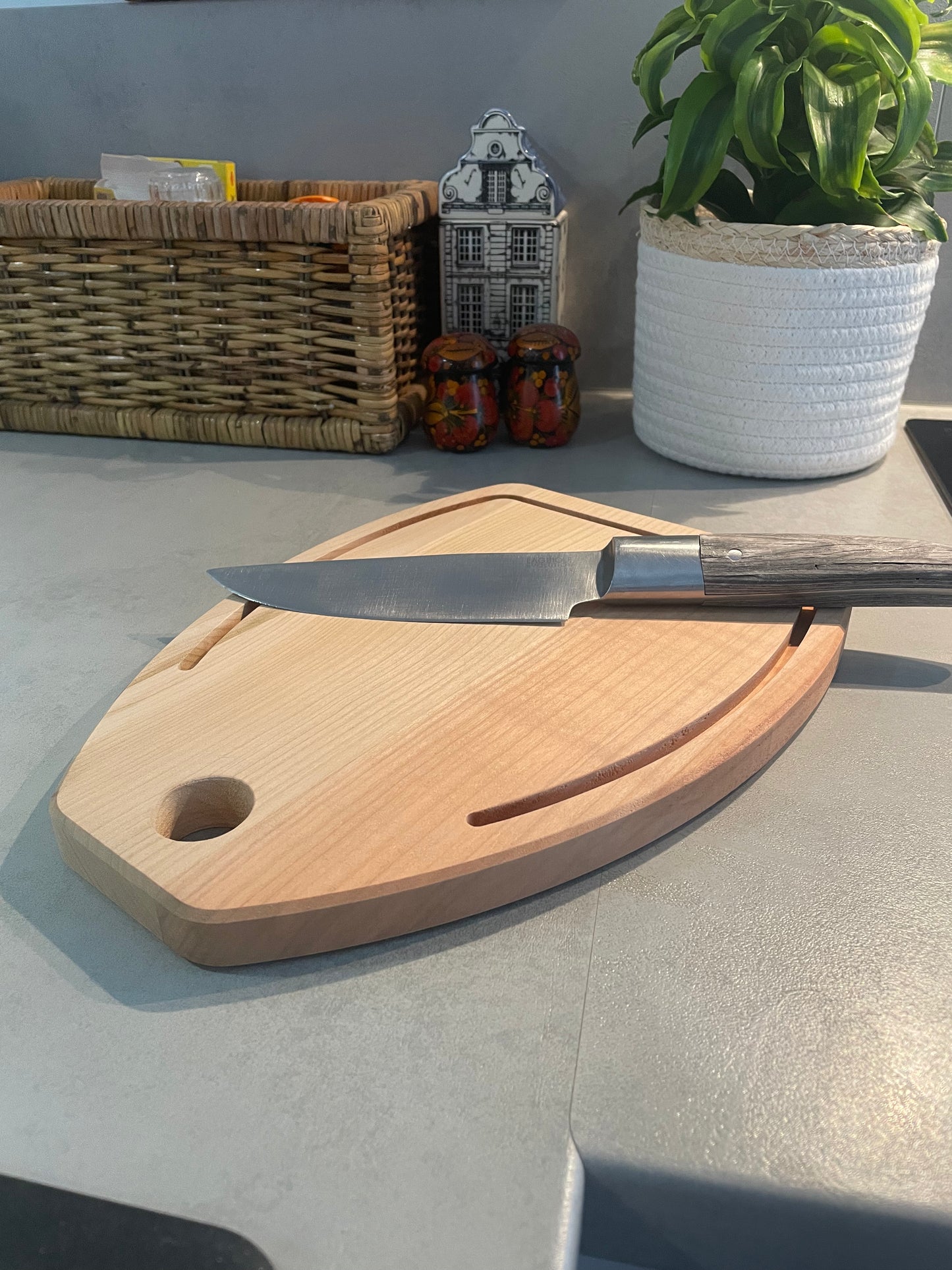 Planche à découper Made in Italy en bois de cerisier