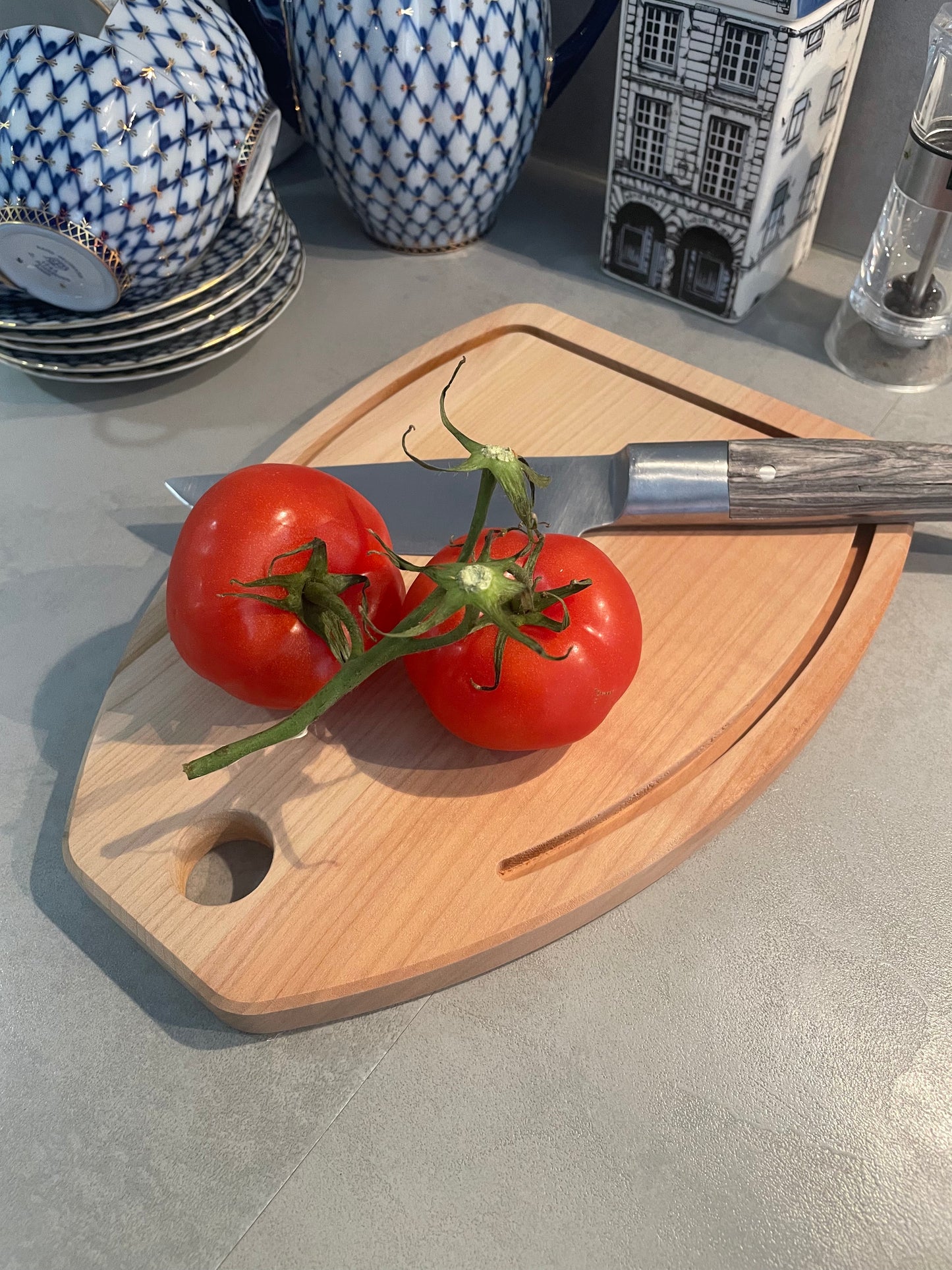 Planche à découper Made in Italy en bois de cerisier